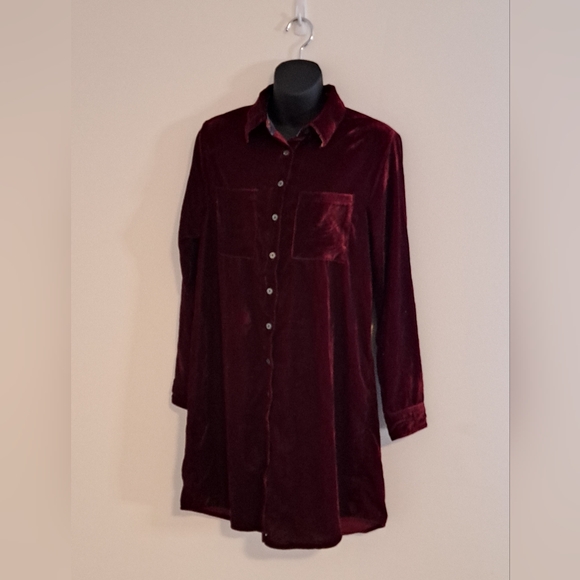NATURAL LIFE Burgundy Long Sleeve Dress - Picture 5 of 14